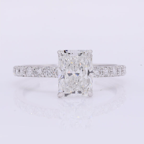 2.43 Carats Lab Grown Diamond 14K Gold Ring