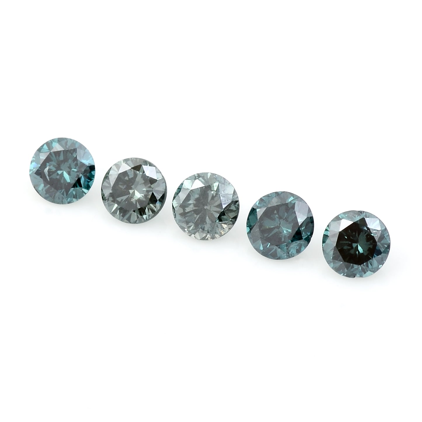 0.50 Blue Diamond Round Loose Gemstone