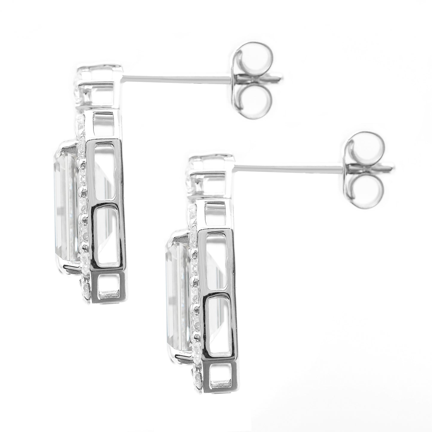 5.23 Carats Lab Grown Diamond 14K Gold Earrings