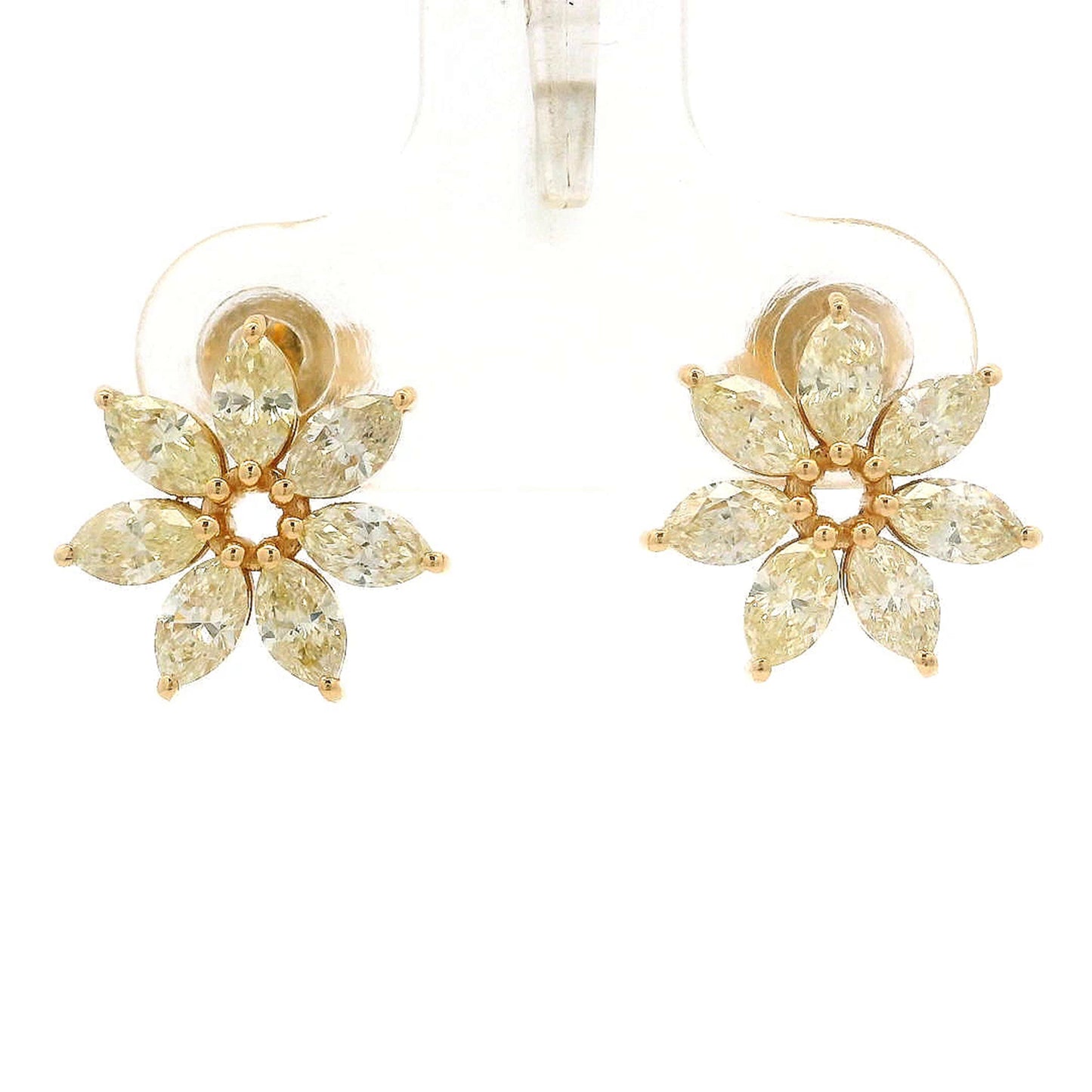 1.34 Ct Marquise Diamond 14K Gold Earrings