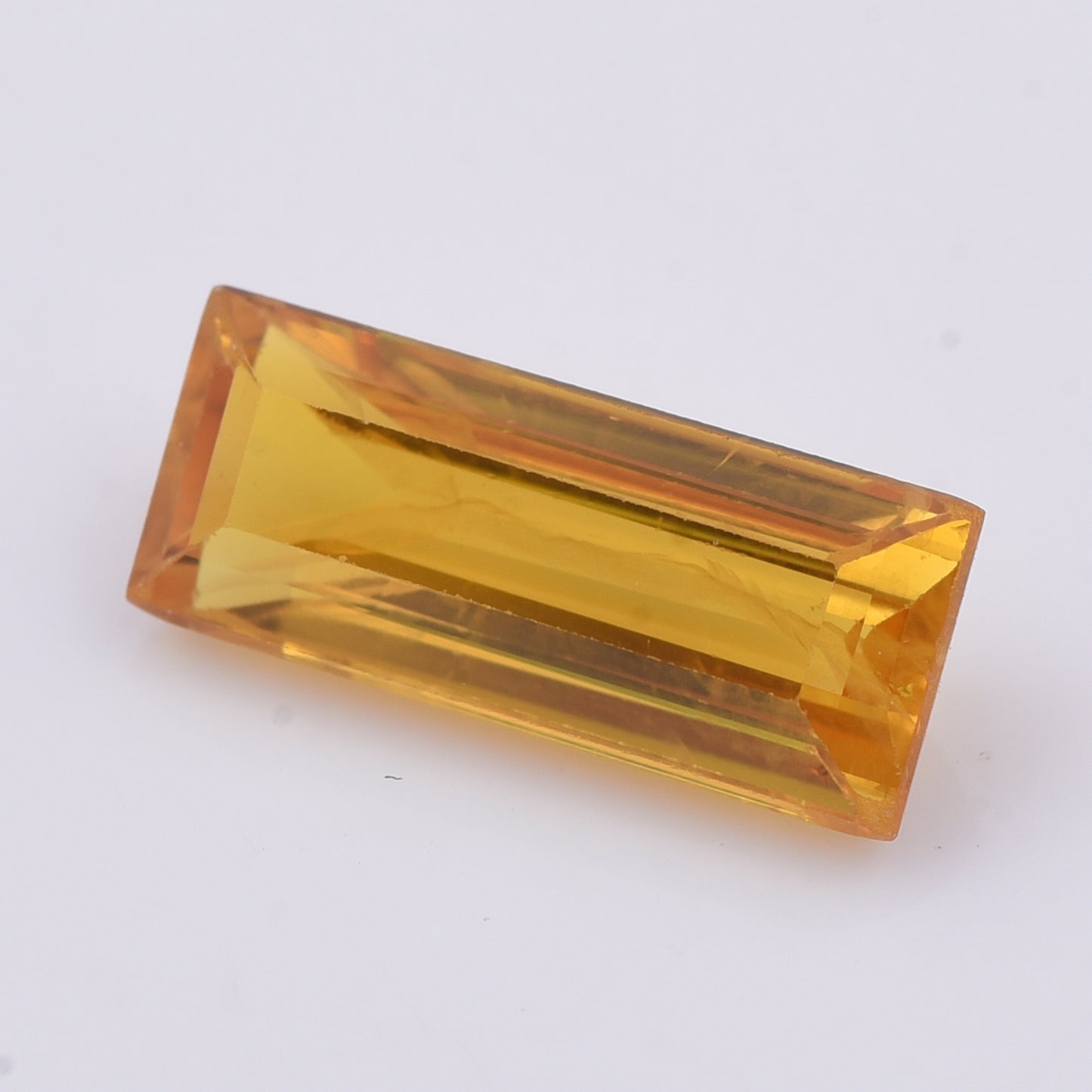 2.26 Natural Corundum Yellow Sapphire Rectangular Step Cut Gemstone