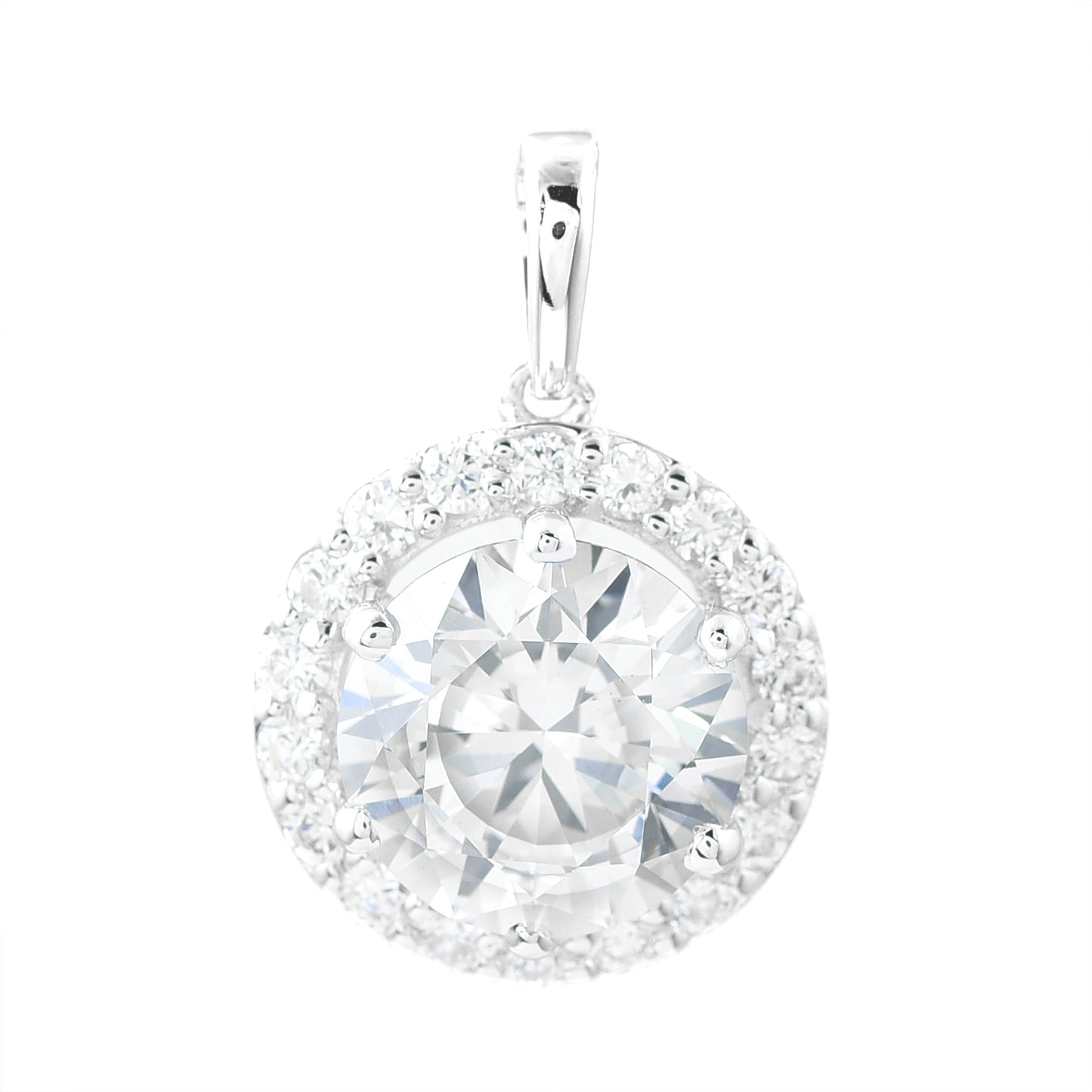 3.29 Carats Lab Grown Diamond 14K Gold Pendant