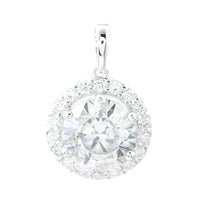 3.29 Carats Lab Grown Diamond 14K Gold Pendant