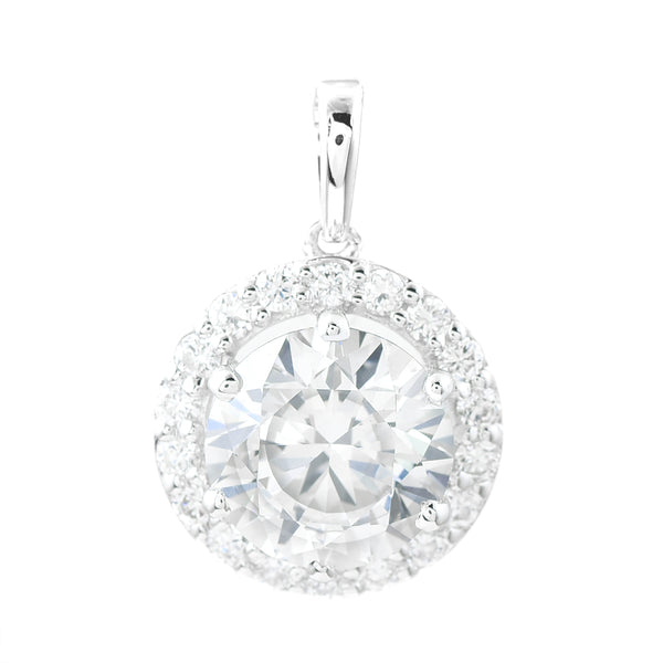 3.29 Carats Lab Grown Diamond 14K Gold Pendant