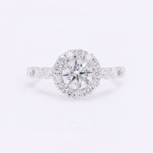 2.08 Carats Lab Grown Diamond 14K Gold Ring