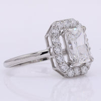 2.53 Carats Lab Grown Diamond 950 Platinum Ring