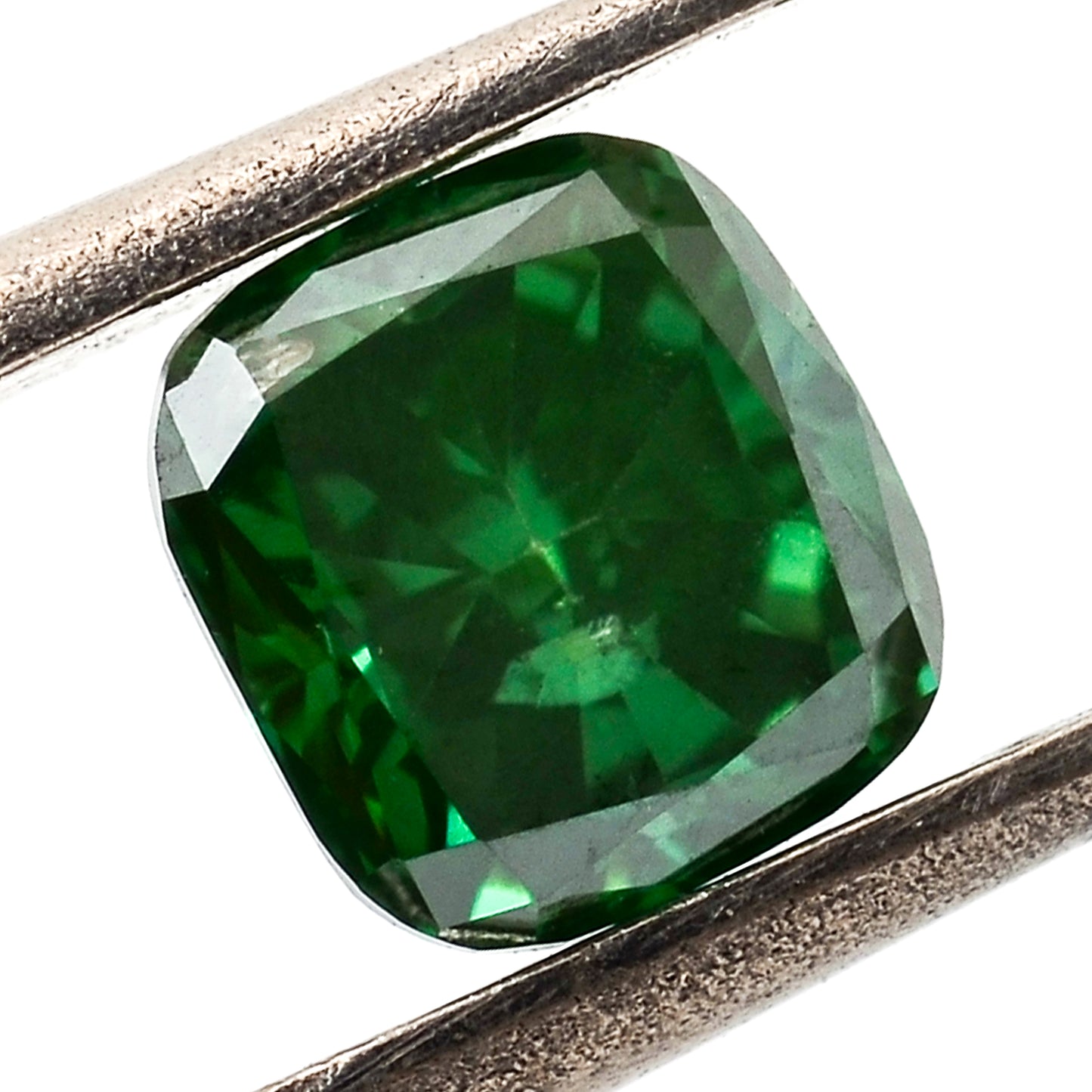 0.26 Green Diamond Cushion Loose Diamond