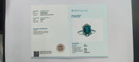 2.23 Ct Octagon Step Cut Natural Emerald 14K Gold Ring