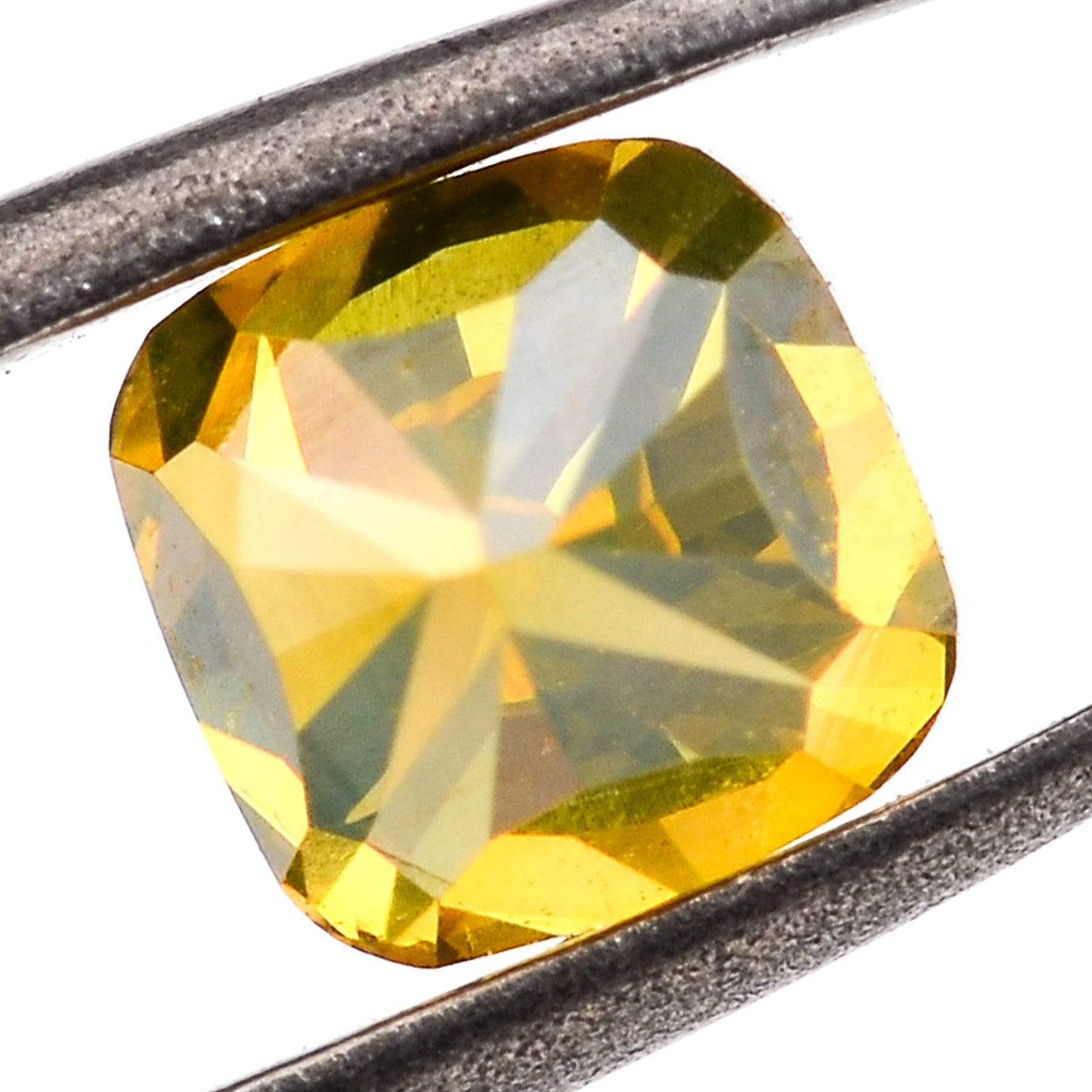 0.37 Yellow Diamond Cushion Loose Diamond