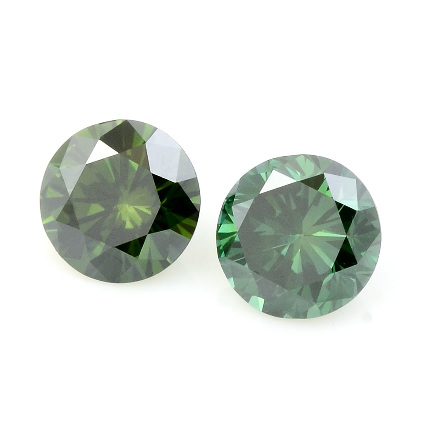 0.43 Green Diamond Round Loose Gemstone