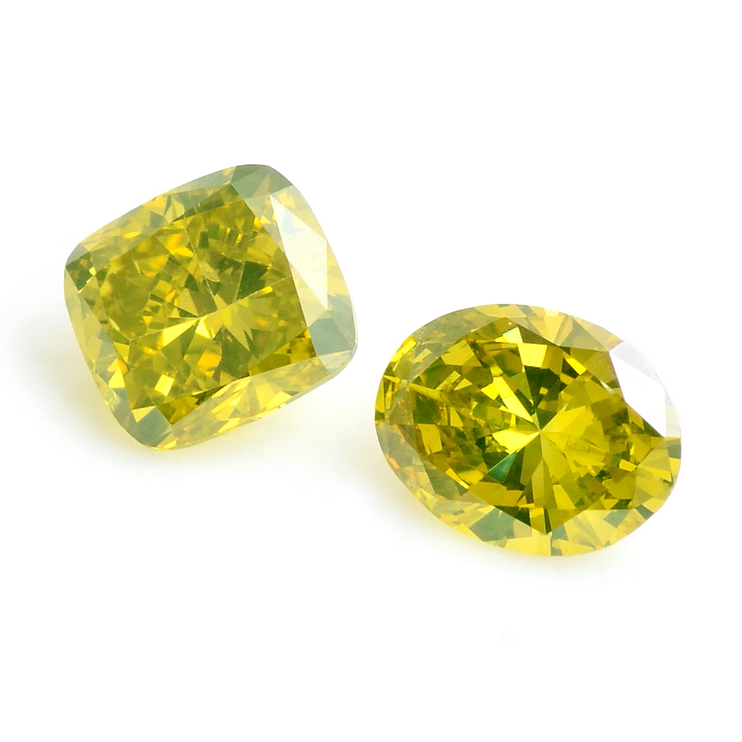 0.81 Carat Yellow Diamond Oval, Octagon Loose Gemstone