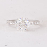 2.44 Carats Lab Grown Diamond 14K Gold Ring