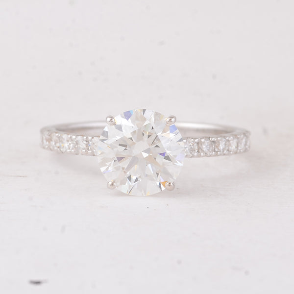 2.44 Carats Lab Grown Diamond 14K Gold Ring