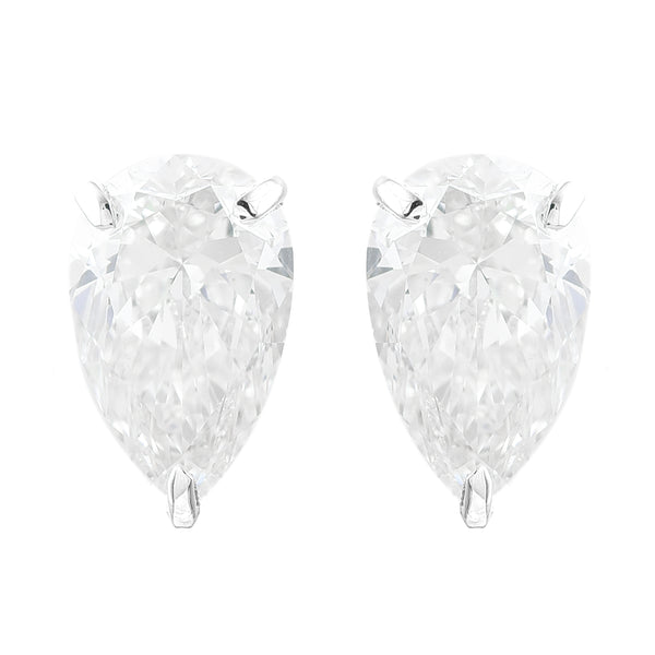 2.98 Carats Lab Grown Diamond 14K Gold Earrings