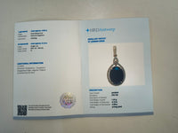 4.70 Ct Oval Natural Sapphire 14K Gold Pendant