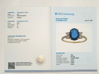 2.24 Ct Oval Natural Sapphire 14K Gold Ring