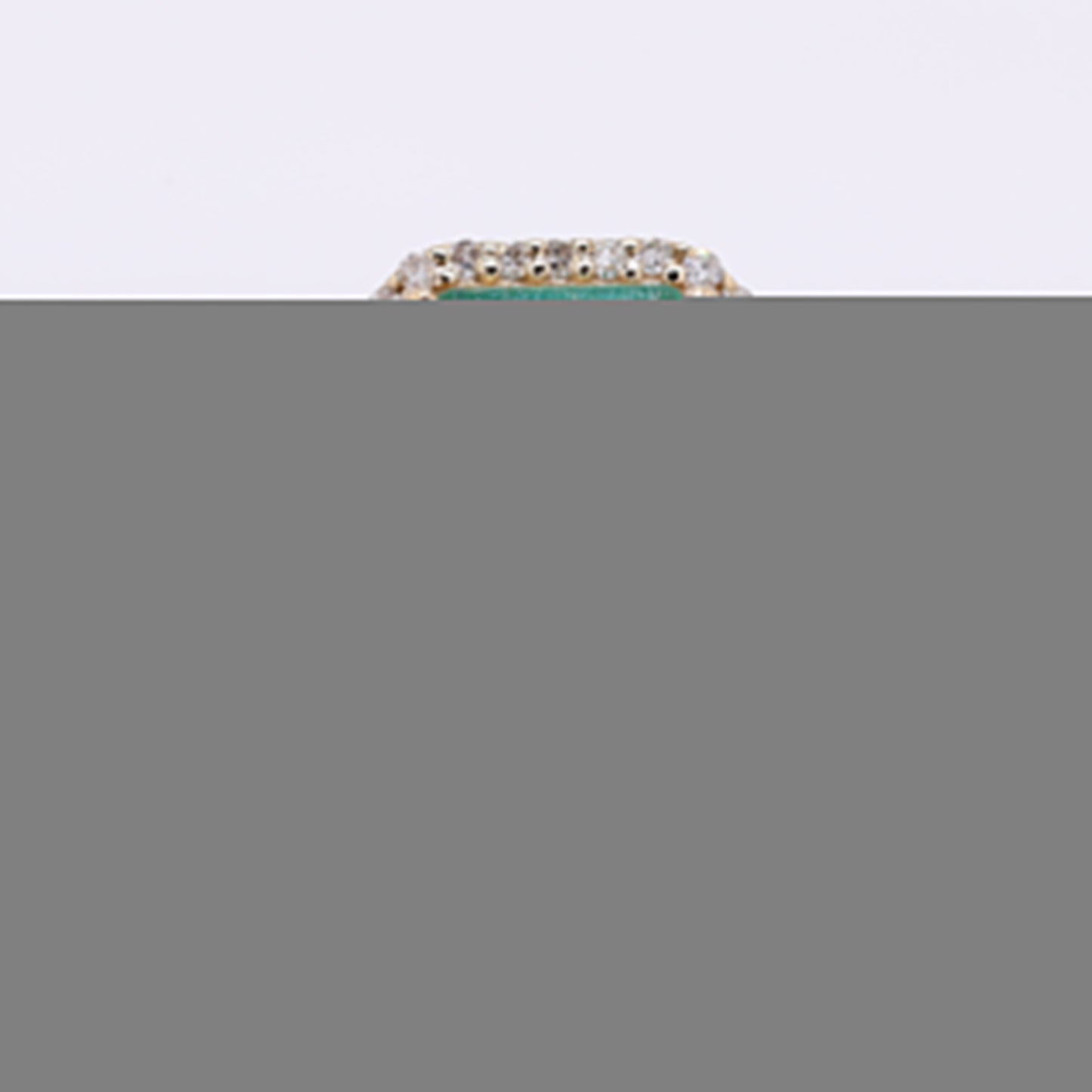 2.26 Ct Octagon Step Cut Natural Emerald 14K Gold Ring