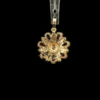 1.88 Ct Pear Rubellite 14K Gold Pendant