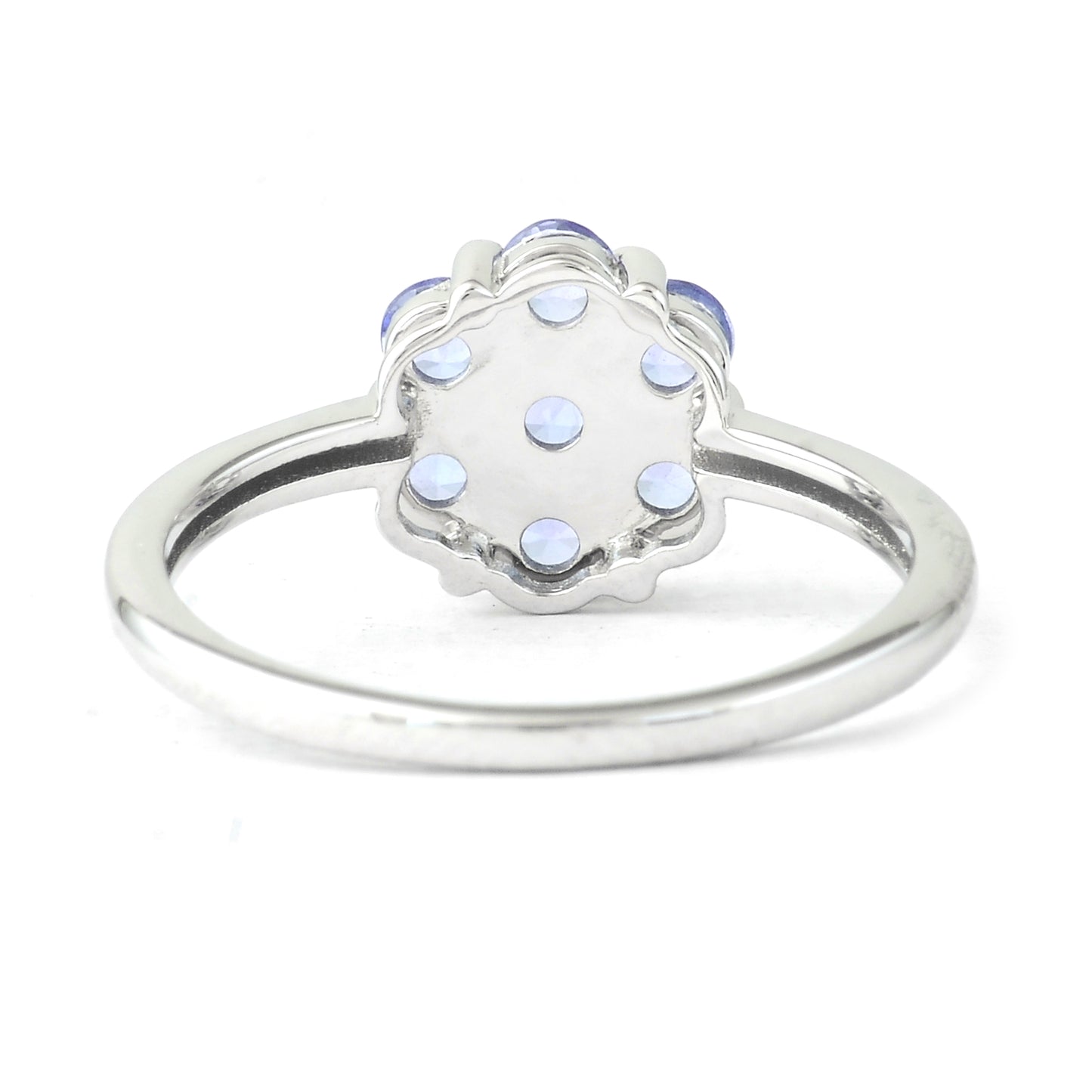 0.75 Ct Round Tanzanite 925 Sterling Silver Ring