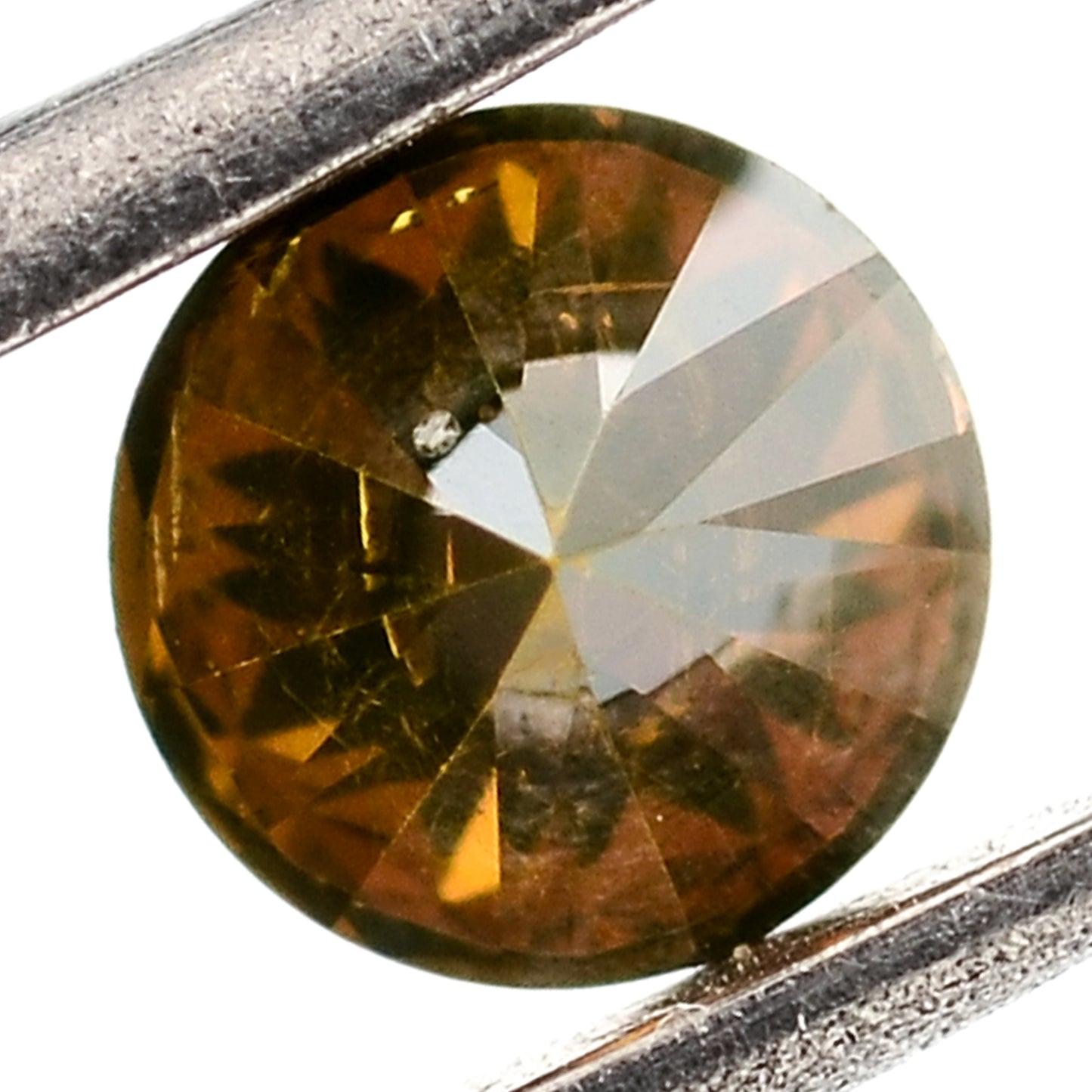 0.80 Red Diamond Round Loose Gemstone