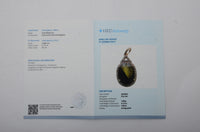 5.04 Ct Oval Mixed Cut Natural Bi Coloured Sapphire 14K Gold Pendant