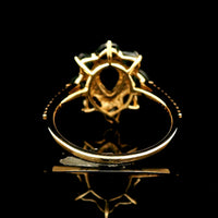 2.56 Ct Pear Sapphire 14K Gold Ring