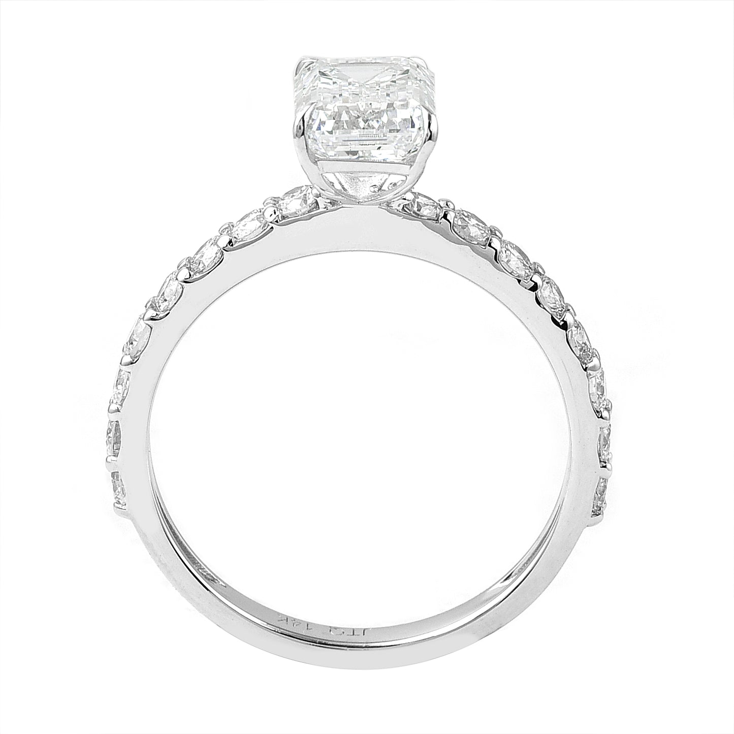 2.40 Carats Lab Grown Diamond 14K Gold Ring
