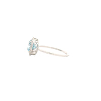 1.82 Carats Blue Lab Grown Diamond 14K Gold Ring