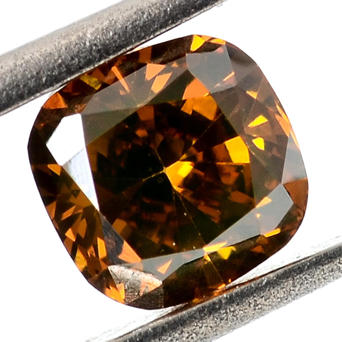 0.32 Carat Red Diamond Cushion Loose Gemstone