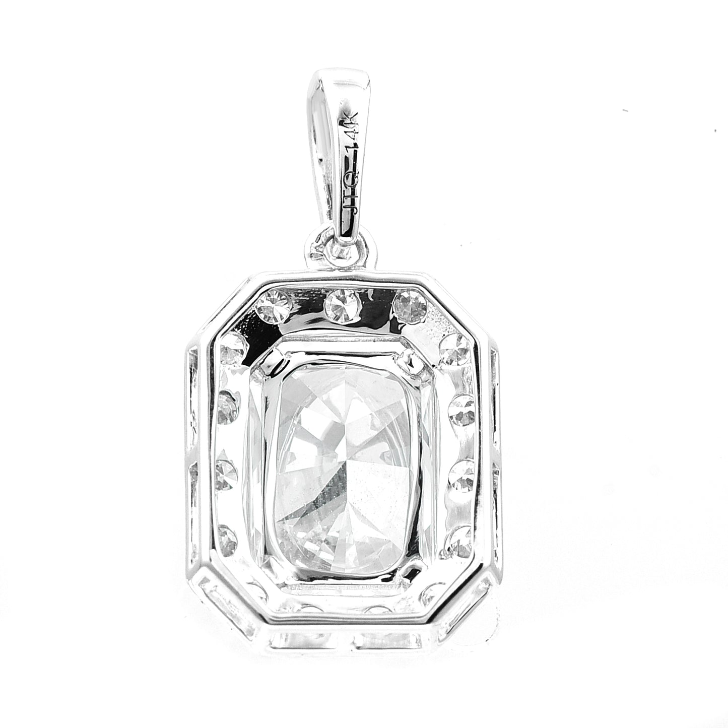 2.44 Carats Lab Grown Diamond 14K Gold Pendant