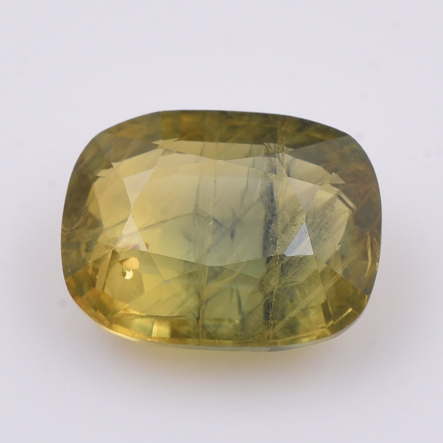 4.69 Natural Corundum Yellow Sapphire Rectangular Cushion Mixed Cut Gemstone