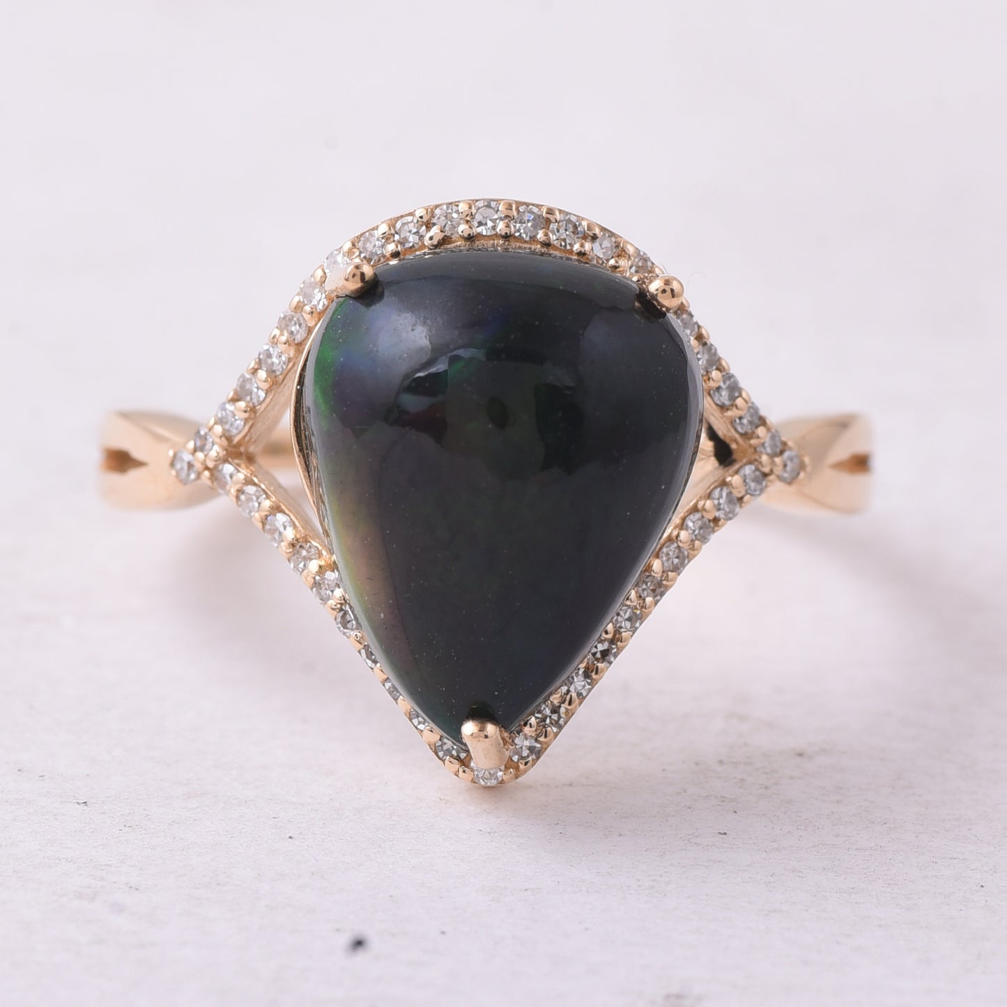 3.39 Ct Octagon Step Cut Natural Emerald 14K Gold Ring