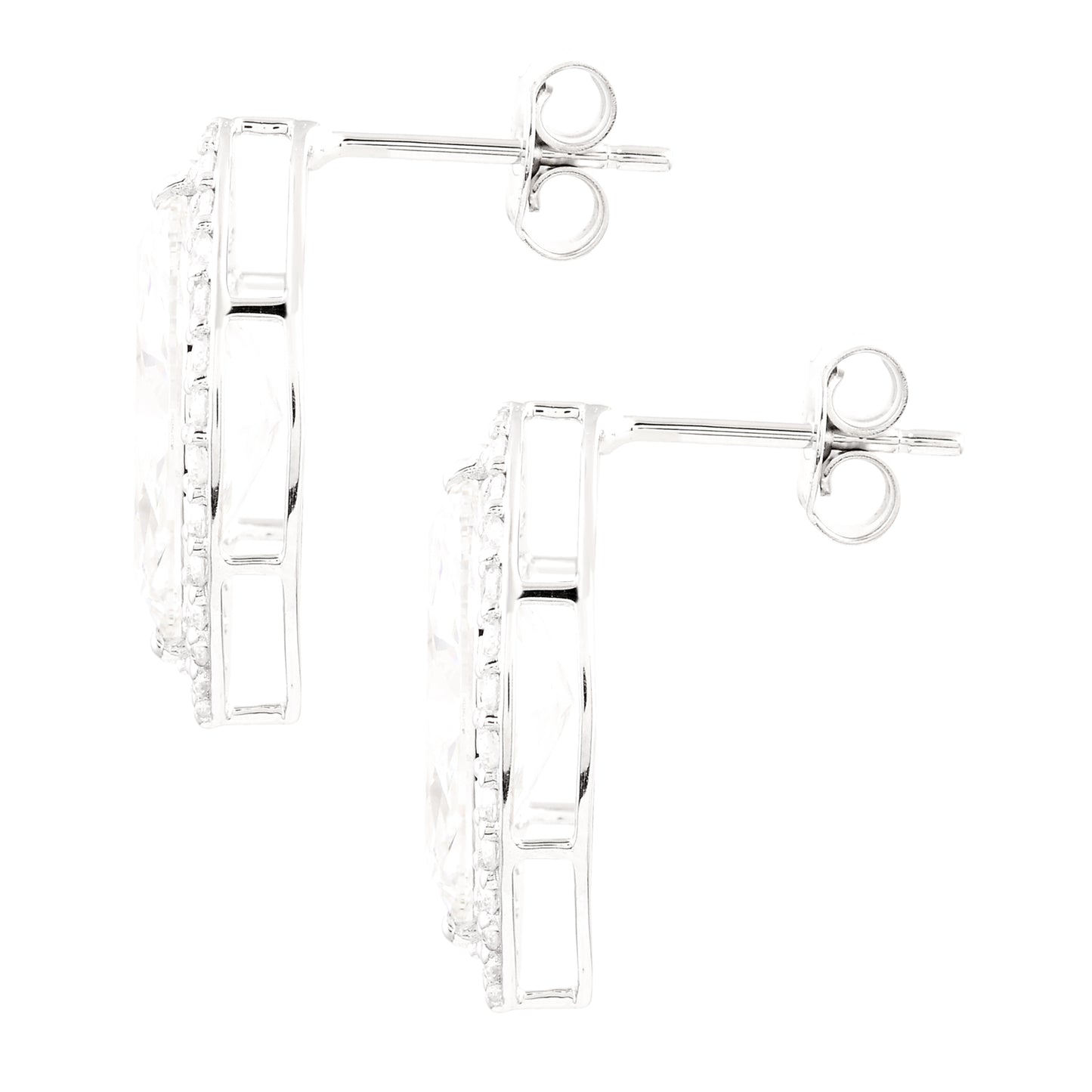 6.33 Carat Lab Grown Diamond 14K Gold Earrings