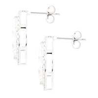 6.33 Carat Lab Grown Diamond 14K Gold Earrings