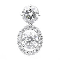 3.84 Carats Lab Grown Diamond 14K Gold Pendant
