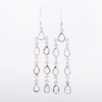 9.45 Ct Blue Topaz 925 Sterling Silver Earrings