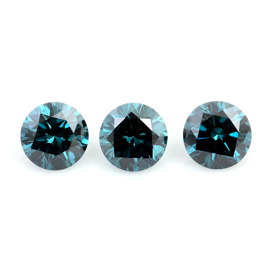0.55 Blue Diamond Round Loose Gemstone