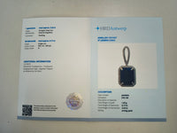 3.41 Ct Octagon Natural Sapphire 14K Gold Pendant