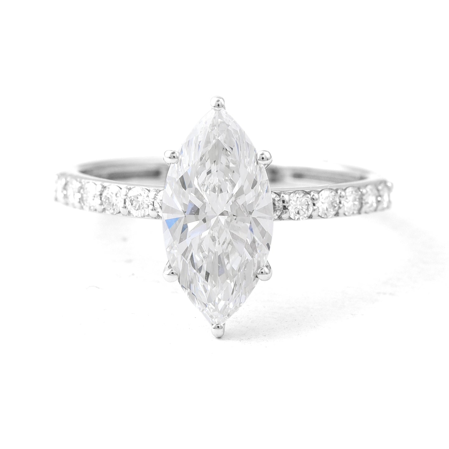 2.07 Carats Lab Grown Diamond 14K Gold Ring