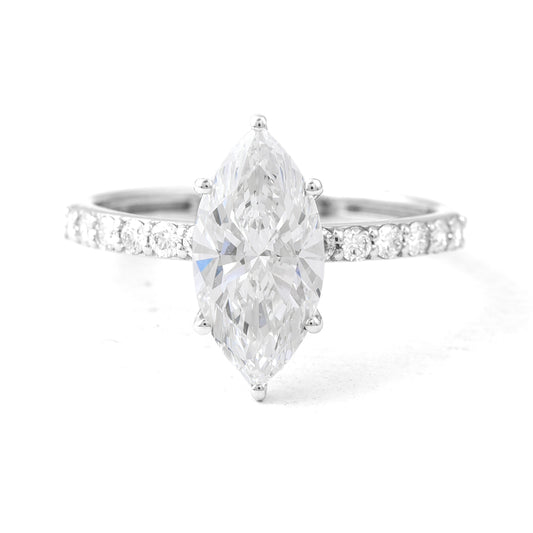 2.07 Carats Lab Grown Diamond 14K Gold Ring