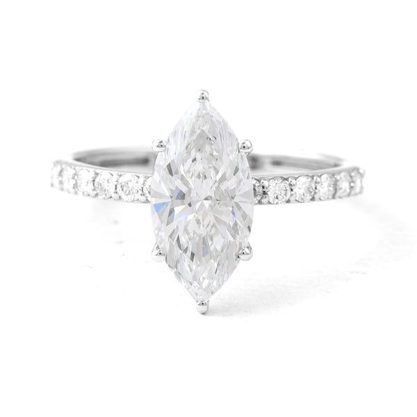 2.07 Carats Lab Grown Diamond 14K Gold Ring