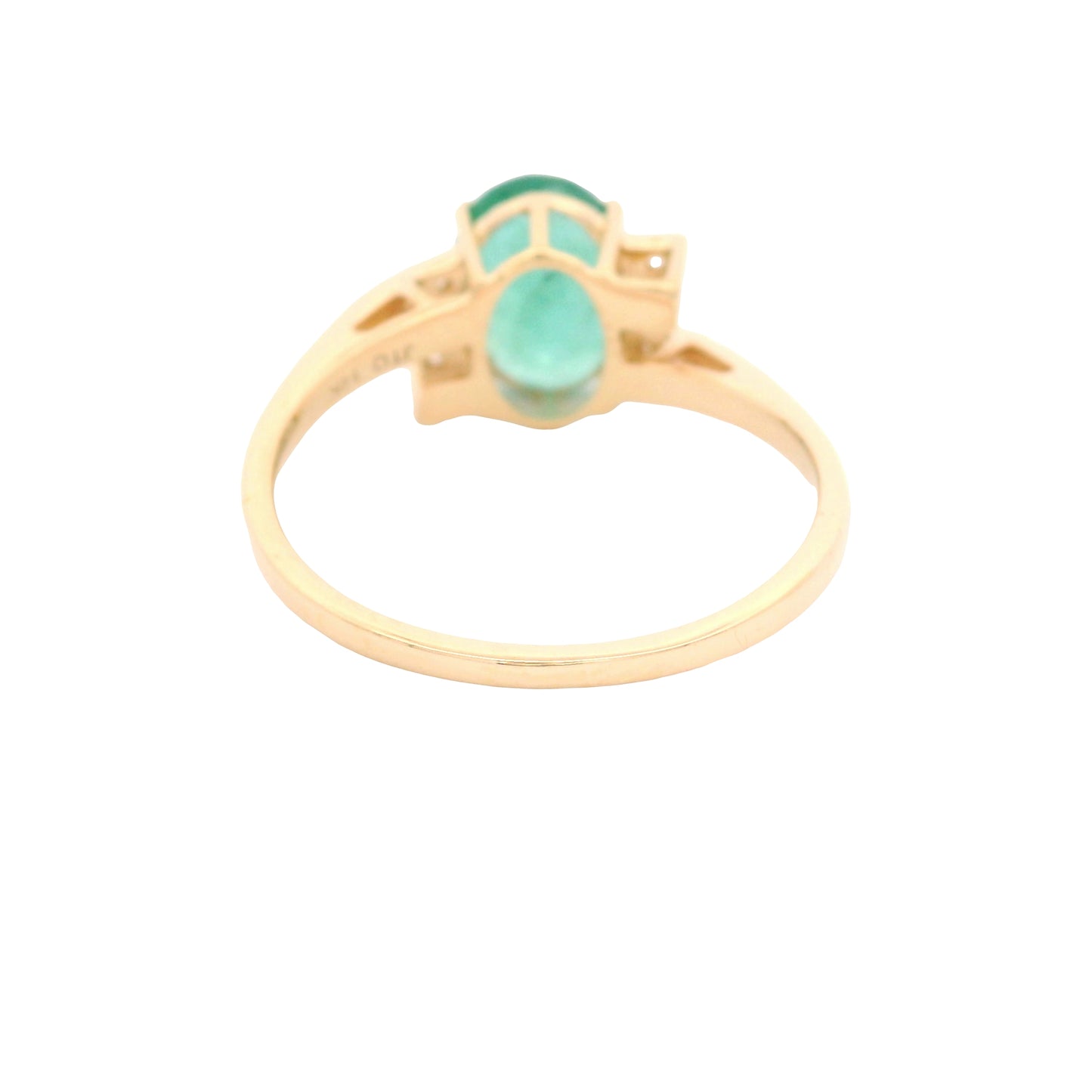 1.73 Ct Oval Emerald 14K Gold Ring
