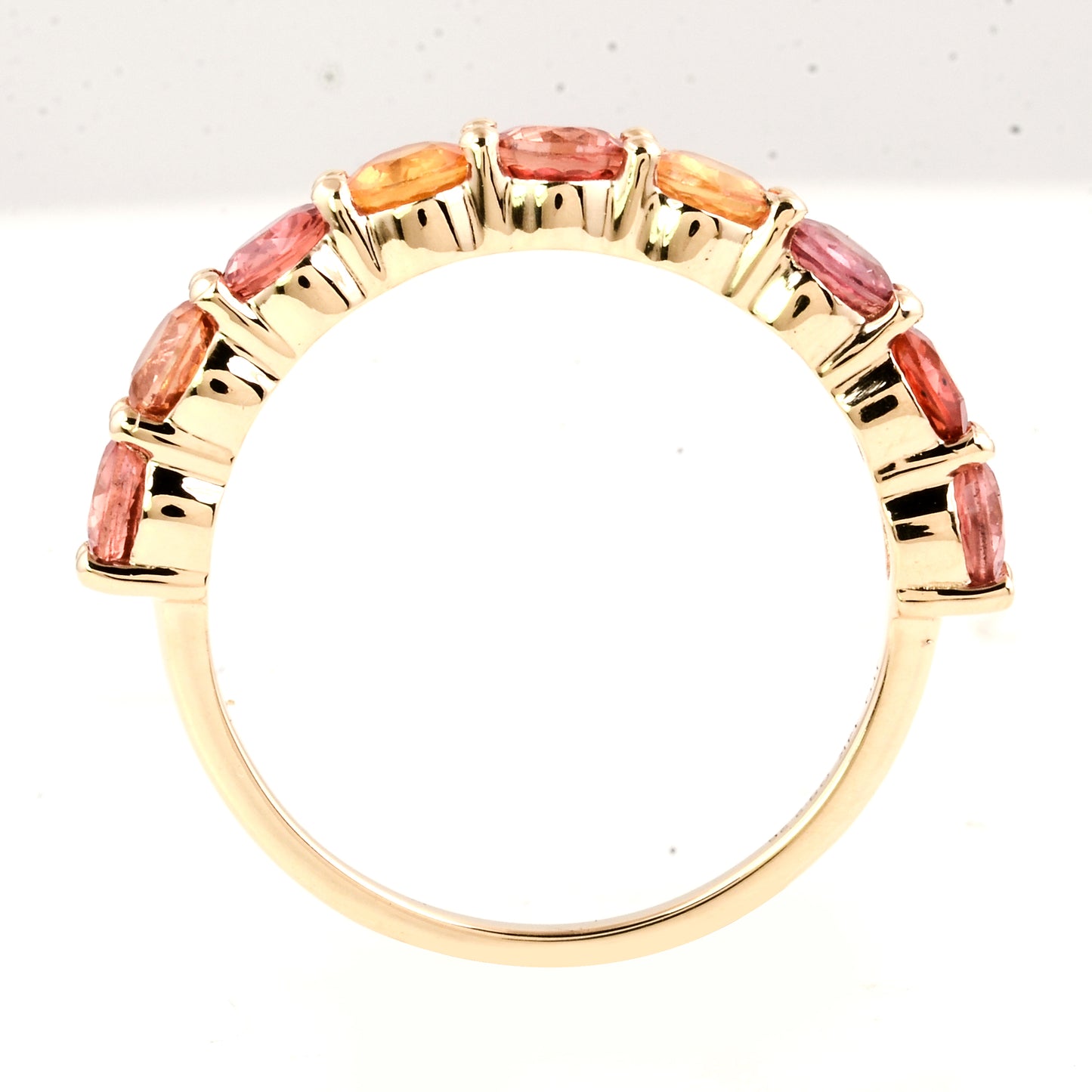 2.26 Ct Round Multi Tourmaline 14K Gold Ring