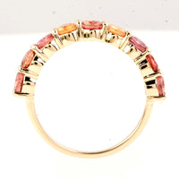 2.26 Ct Round Multi Tourmaline 14K Gold Ring