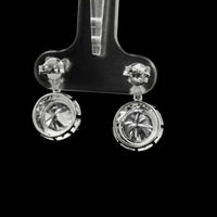 3.66 Carats Lab Grown Diamond 14K Gold Earrings
