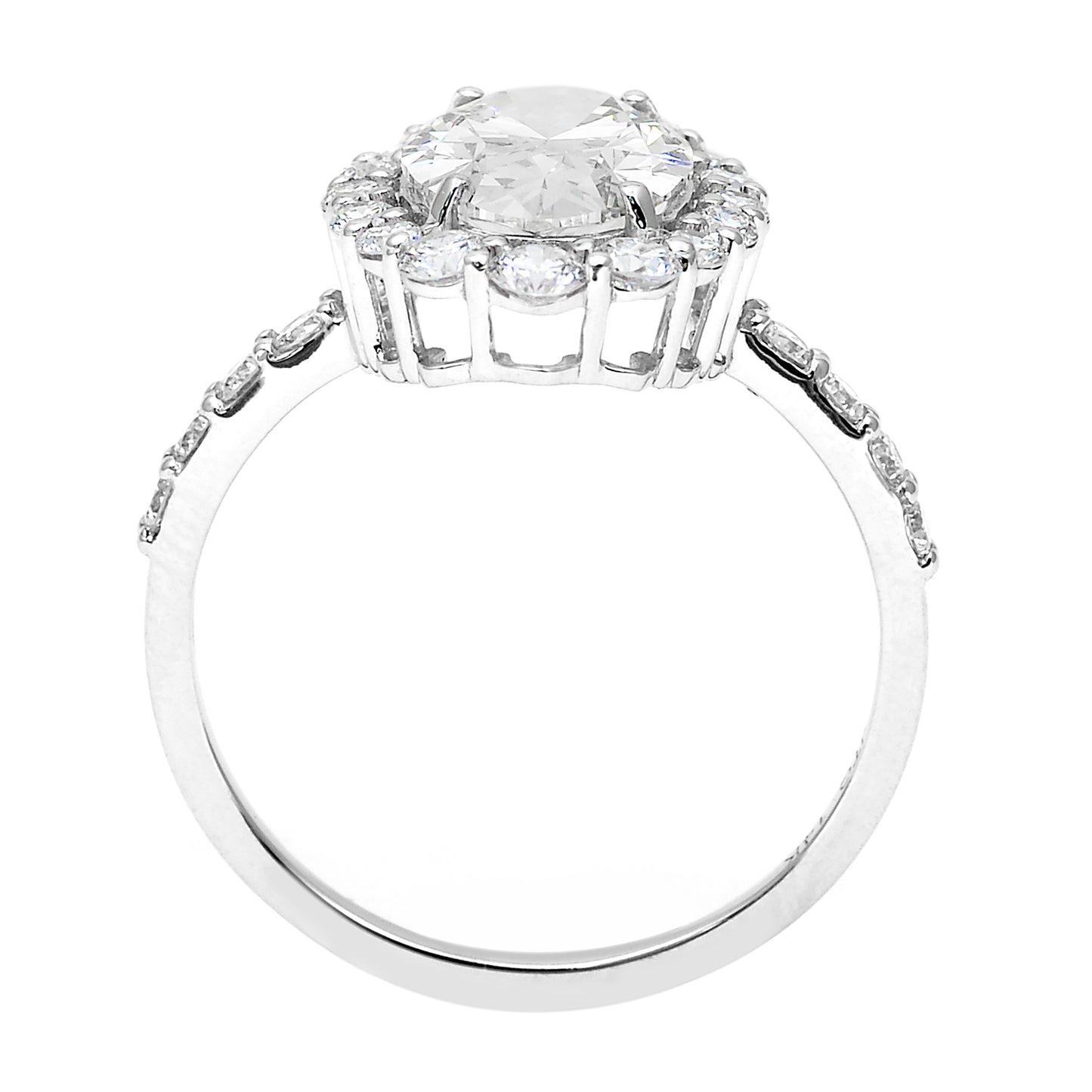 2.90 Carats Lab Grown Diamond 14K Gold Ring