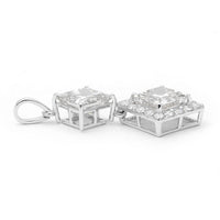 3.42 Carats Lab Grown Diamond 14K Gold Pendant