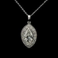 1.99 Carats Lab Grown Diamond 14K Gold Pendant