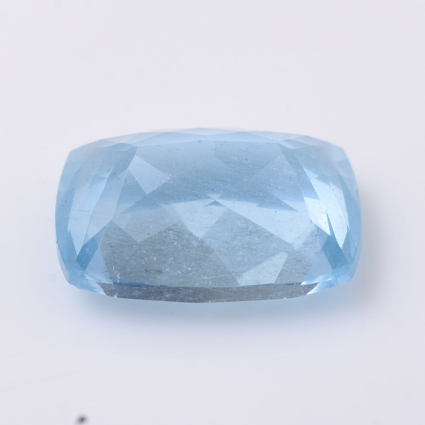 6.74 Natural Beryl Aquamarine Rectangular Cushion Mixed Cut Gemstone
