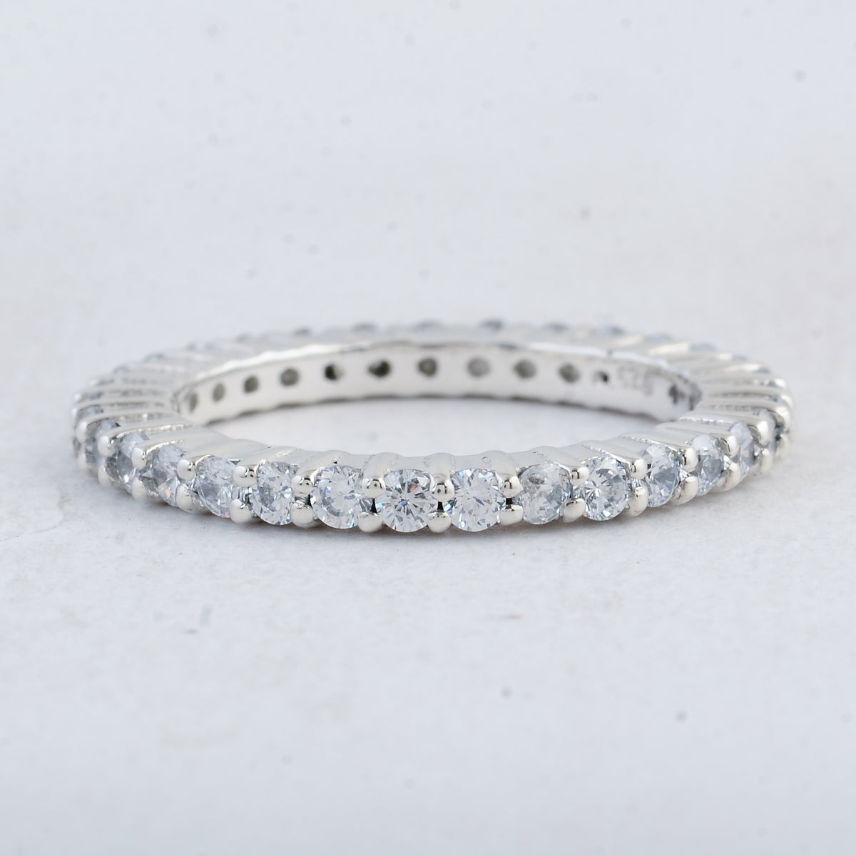 2.10 Ct Round Cubic Zirconia 925 Sterling Silver Ring